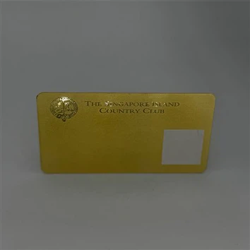 Carte Métal Doré